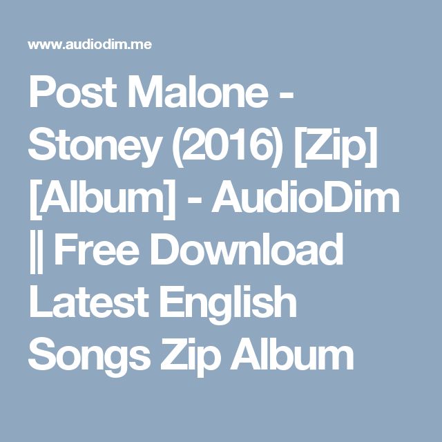 post malone stoney zip download